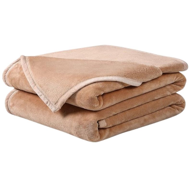 KARYTEX - Cobija Piel De Conejo Cama Doble Color Camel