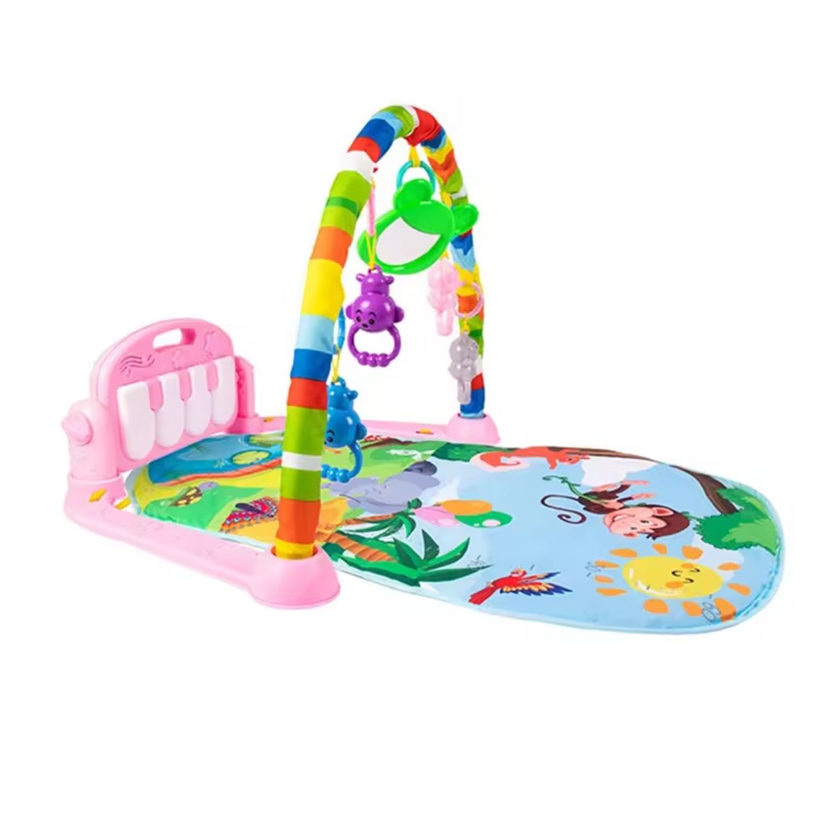 KIDSHOP - Gimnasio Bebe Tapete Piano Musical sonido DY888 Rosa
