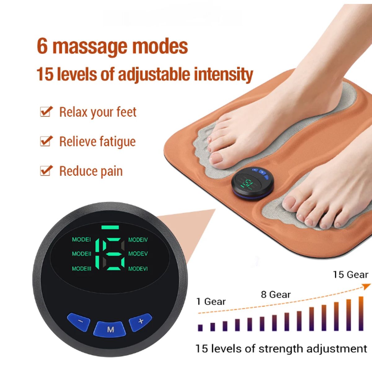 GENERICO - Tapete Masajeador Pies Circulación Electroestimulador 3d