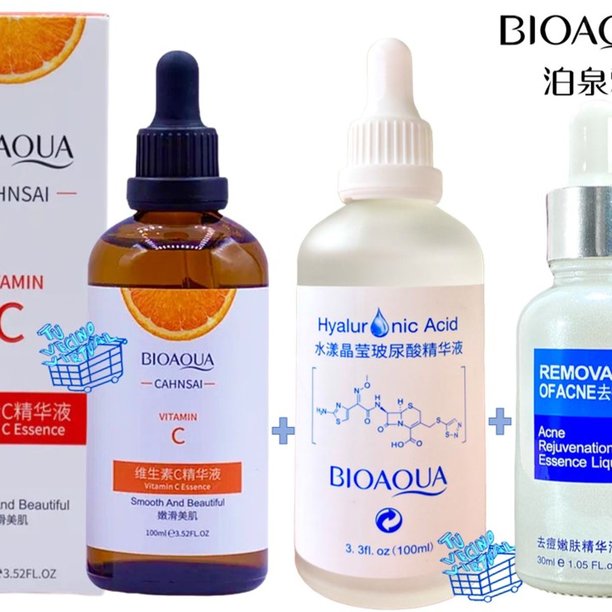 BIOAQUA - Kit X3 Bioaqua Suero Vitamina C