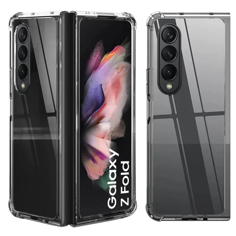 GENERICO - Funda Estuche Clear Case Reforzado Compartible Con Samsung Z Fold 3