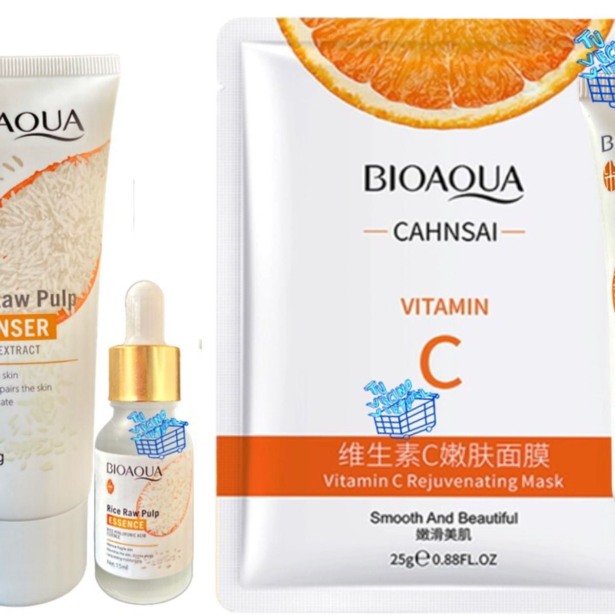 BIOAQUA - Kit Facial Arroz Bioaqua X4