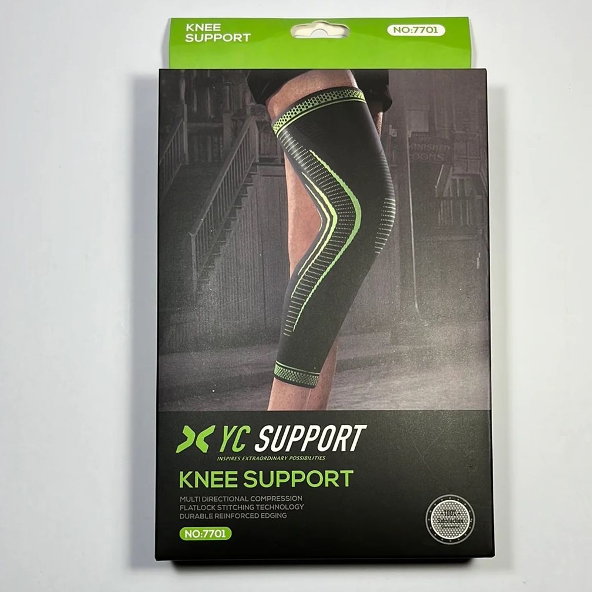 GENERICO - Rodillera Larga Compresión Pierna Completa Gym