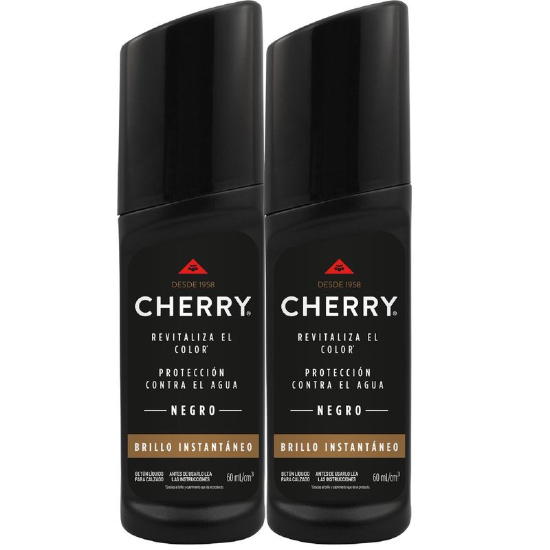CHERRY - Cherry betun líquido Negro 2 unid X 60ml