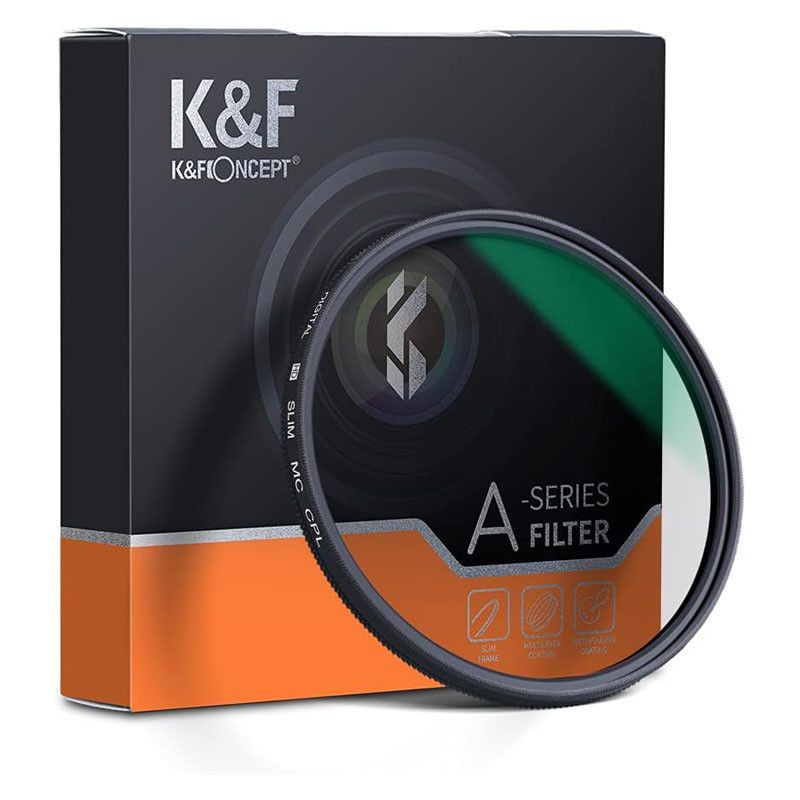 K&F CONCEPT - Filtro 77MM CPL Polarizador Circular K&F Concept Slim Nano