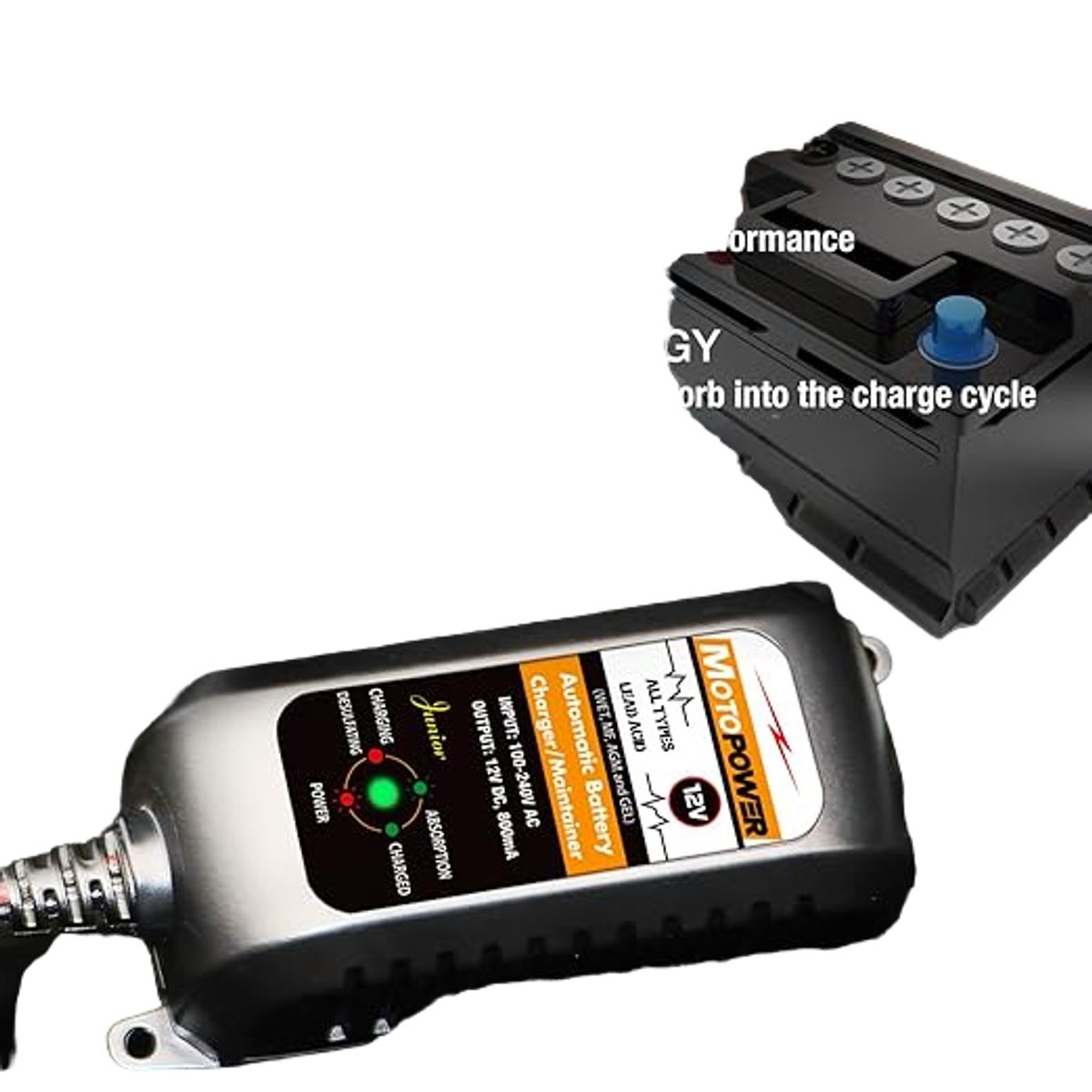 MOTOR EXTREME - CARGADOR MANTENEDOR Y DESULFATADOR DE BATERIAS AUTOS Y MOTOS