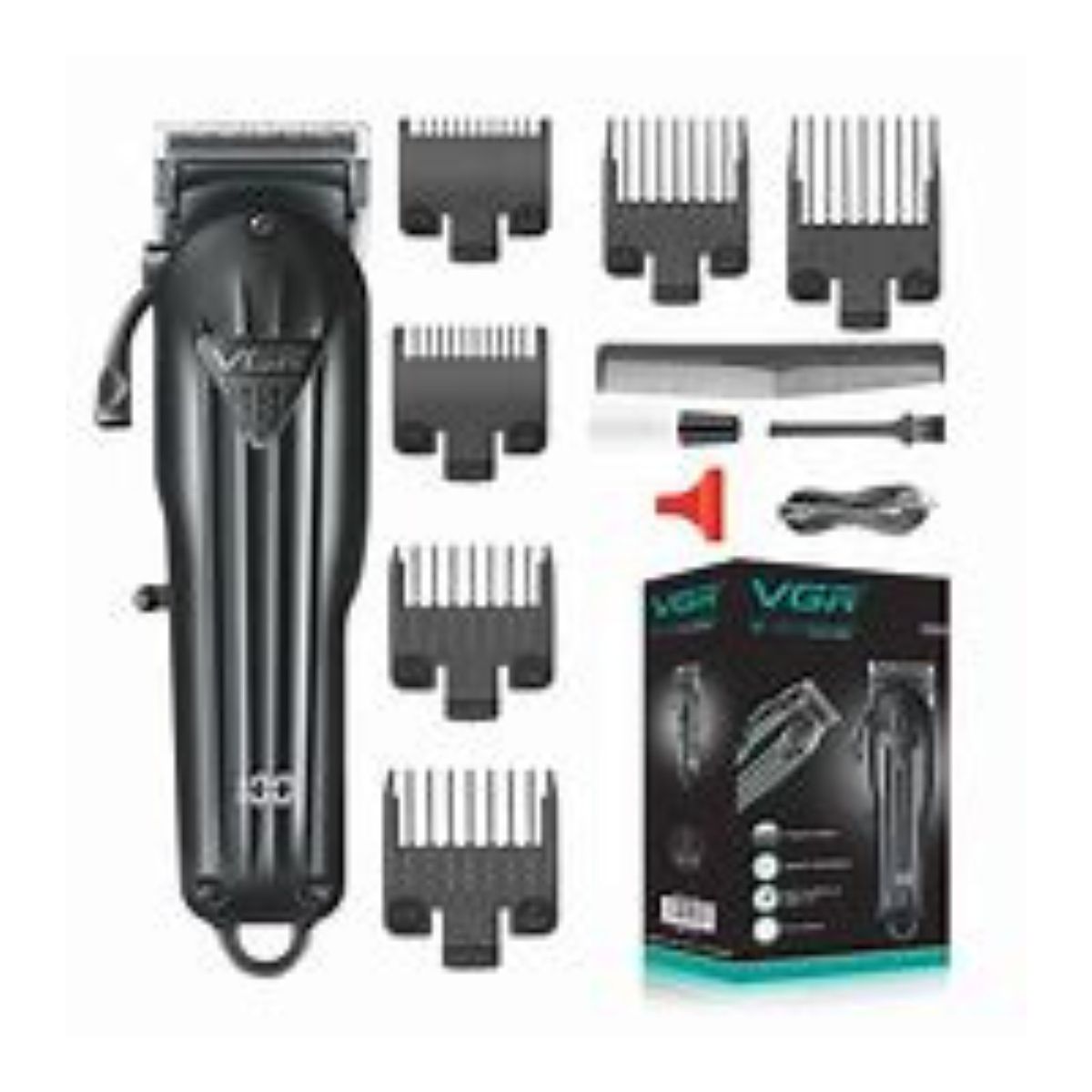 GENERICO - Maquina De Peluqueria Vgr 282 Negra con Pantalla