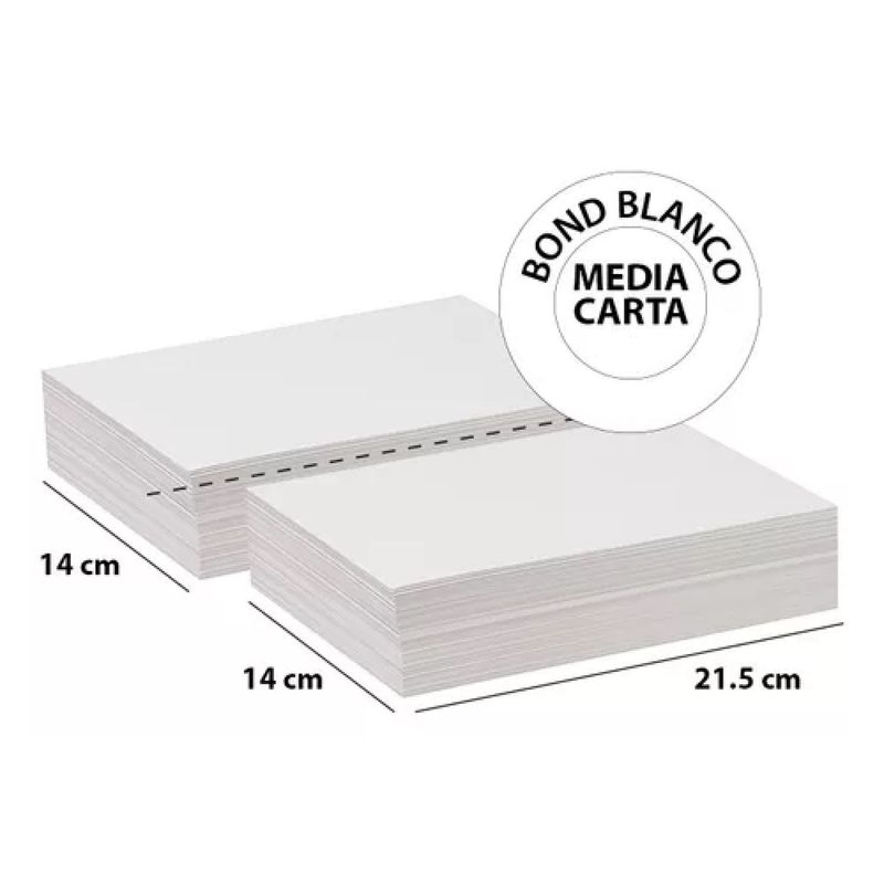 GARABATOS - Resma De Papel Media X 2 Unidades