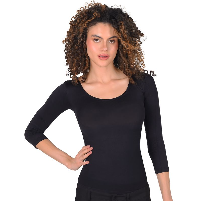RITCHI - Blusa Control Manga 3-4 Cuello Redondo Ritchi Mujer