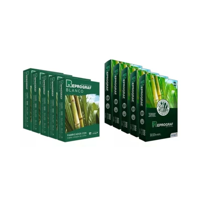 GARABATOS - Resma De Papel Reprograf Carta X 5 Uds + Oficio X 5 Uds