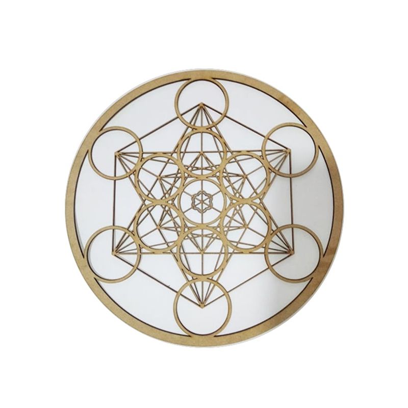 GENERICO - Metatron en madera 40cm  Geometria Sagrada / Pared