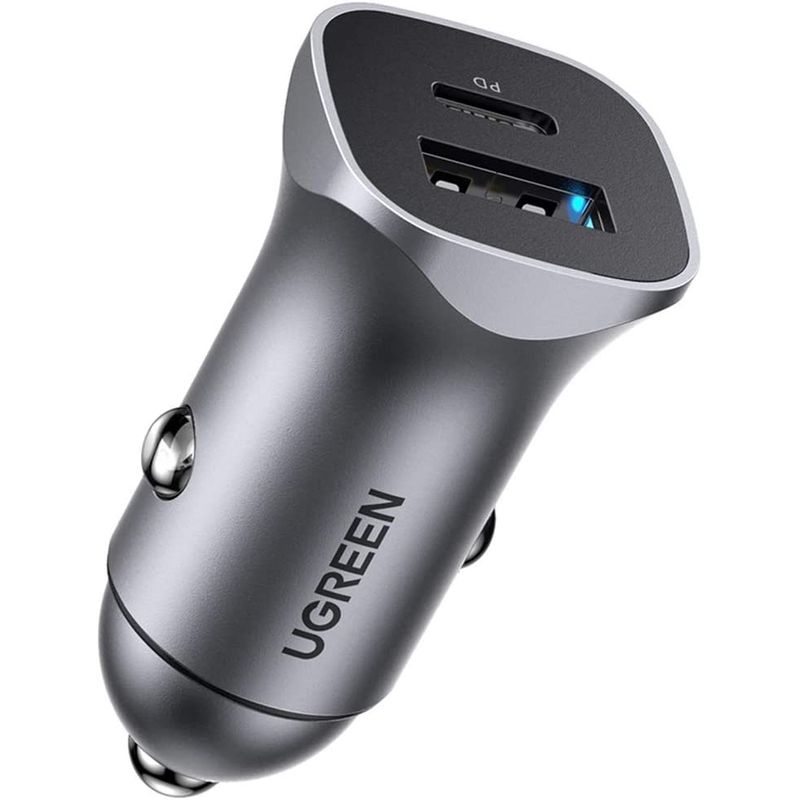 GEF - Cargador Carro Usb Tipo C Qc 3.0 Carga Rapida iPhone, Xiaomi