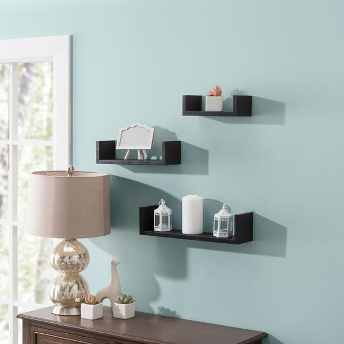 GENERICO - Juego X3 Repisas Flotantes Tipo U