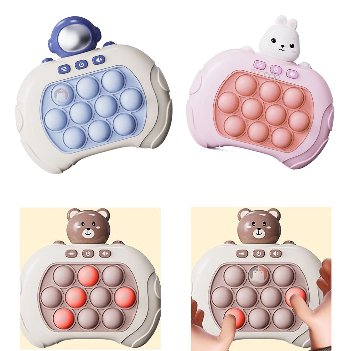 ZOCOCIO - Pop It Electrónico Puzzle Sensorial De Burbujas Antiestres Azul