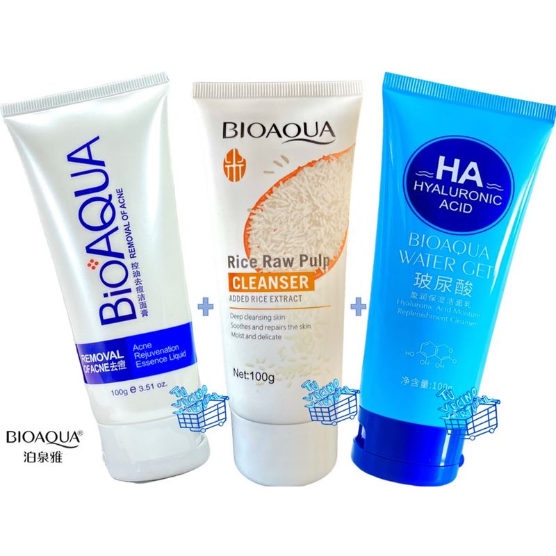 BIOAQUA - Jabon Bioaqua Arroz Kit X3