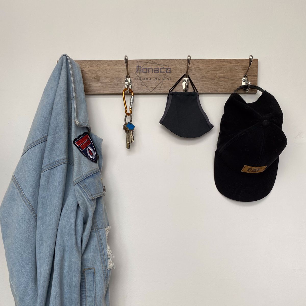 GENERICO - Perchero Multifuncional 4 Ganchos Dobles