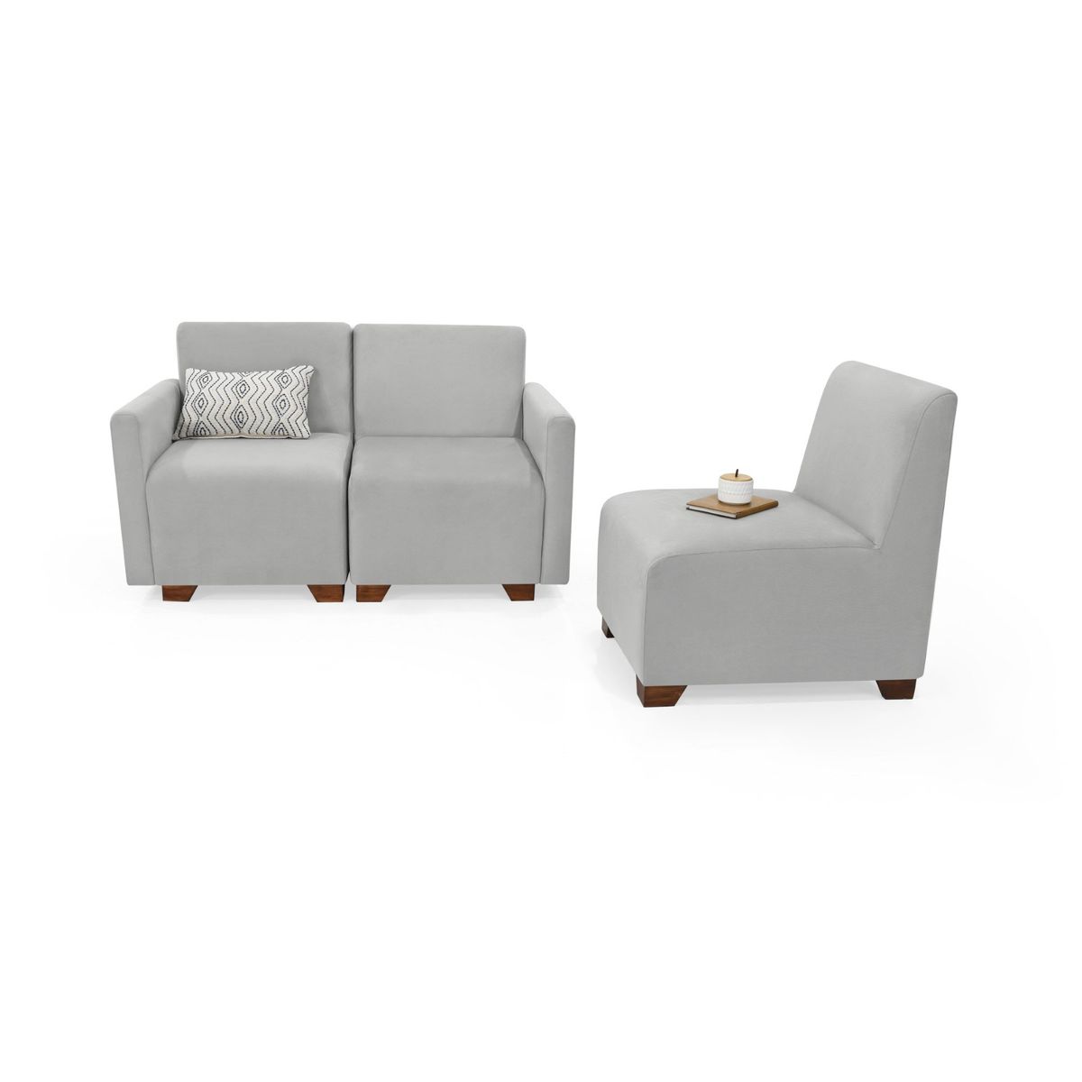 VENECIA - Sala Girona 3 Módulos Tela Plata