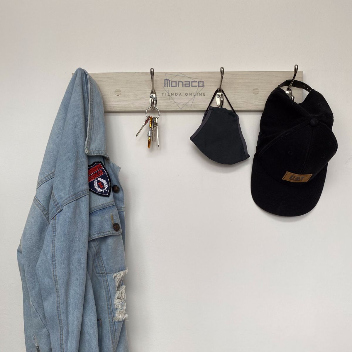 GENERICO - Perchero Multifuncional 4 Ganchos Dobles