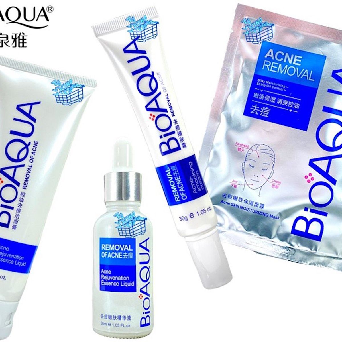 BIOAQUA - Kit Anti Acne Bioaqua X4