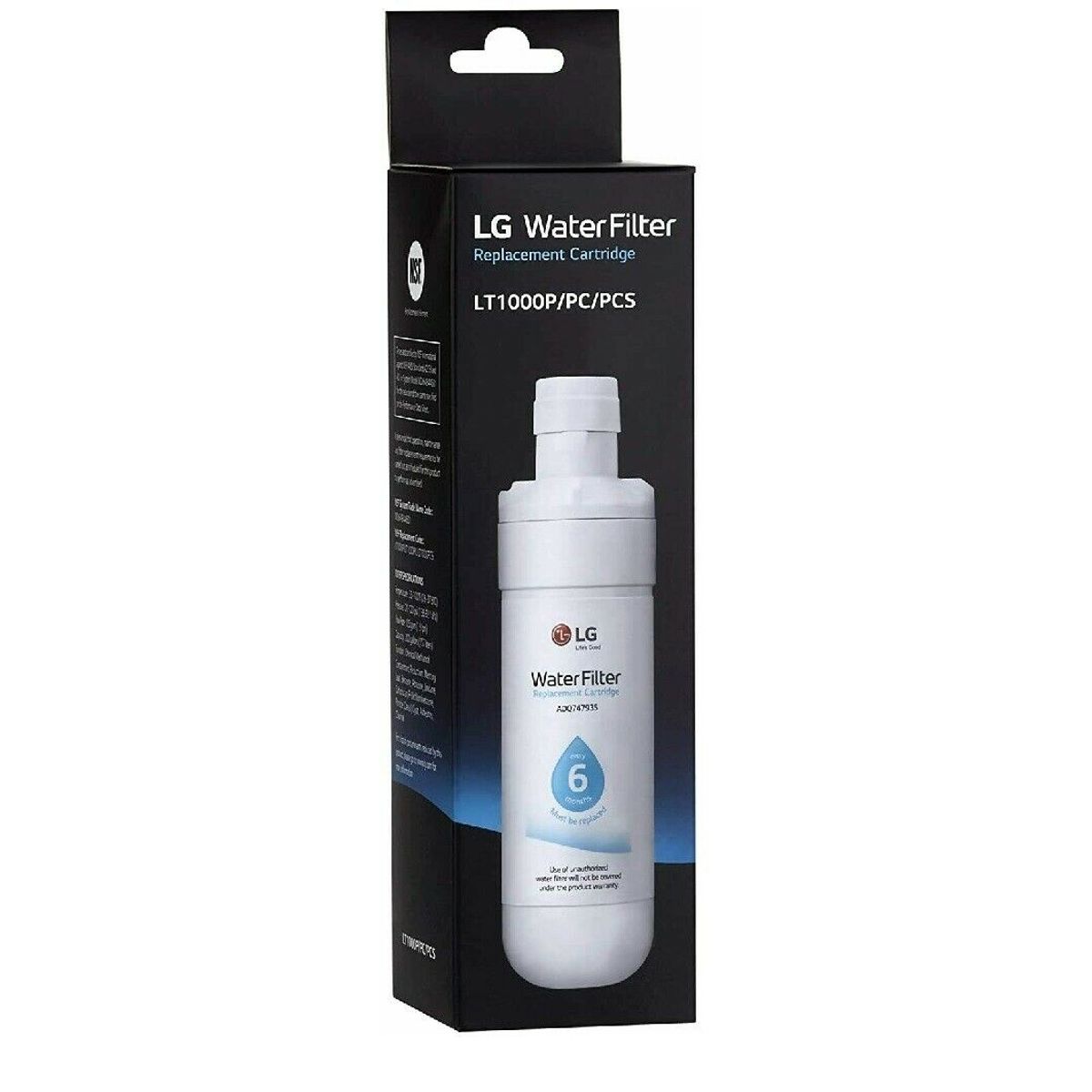 LG - Filtro De Agua Para Nevecones LG LT1000P Adq74793501