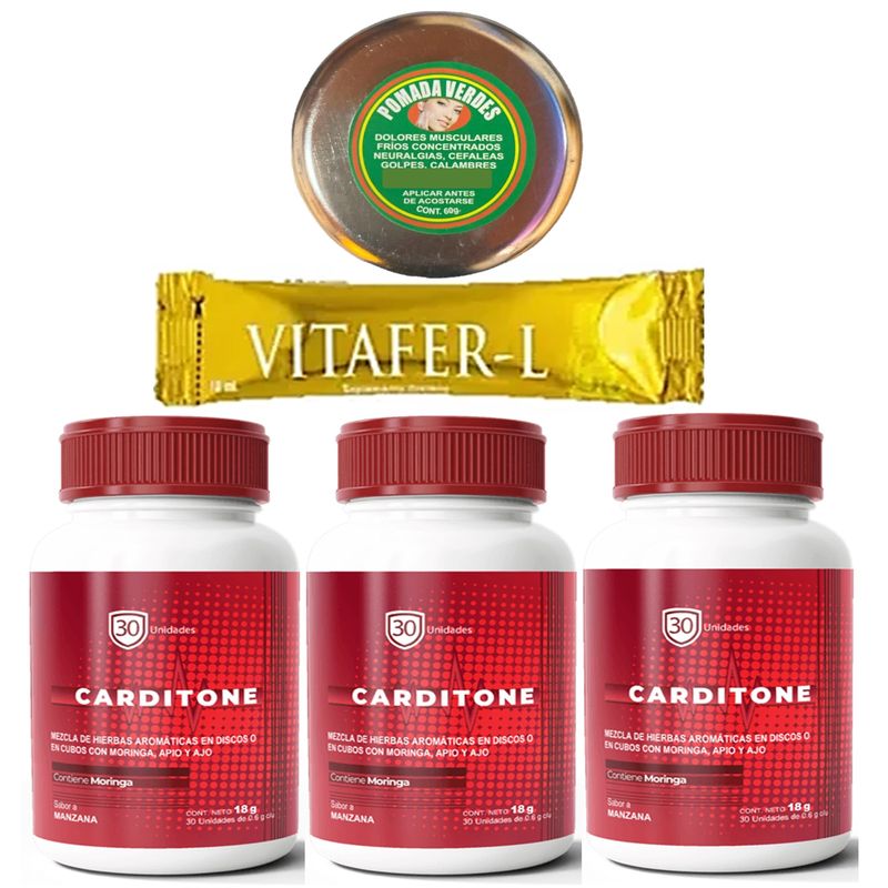 GENERICO - 3 CARDITONE - NORMALIZA LA PRESION ARTERIAL