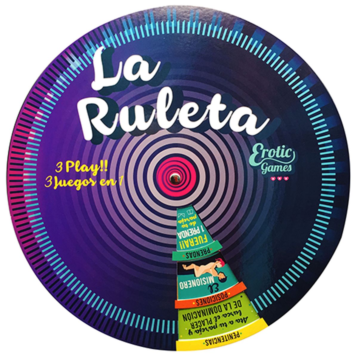 FUN FACTORY - Juego de Mesa La Ruleta, 3 Juegos en 1
