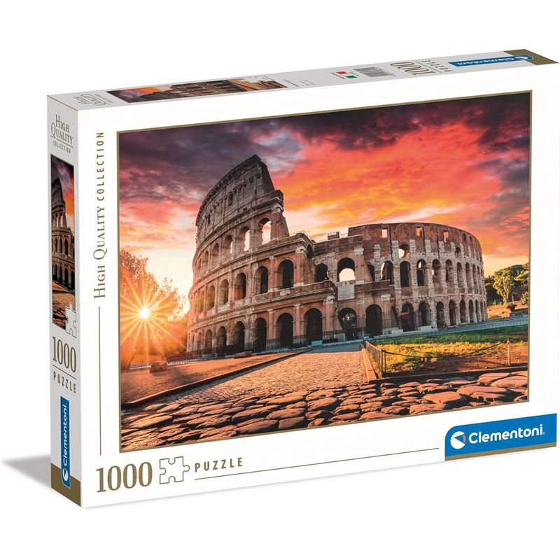 CLEMENTONI - Rompecabezas 1000 Piezas Paisaje Coliseo De Roma Clementoni