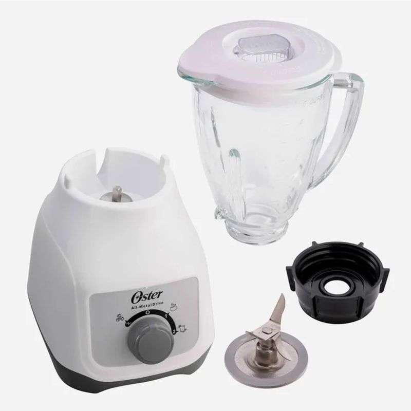 OSTER - Licuadora Kaliman Oster caso vidrio blanca