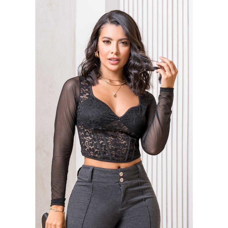 MARKETING PERSONAL - Blusa Exterior Negro Mp 878