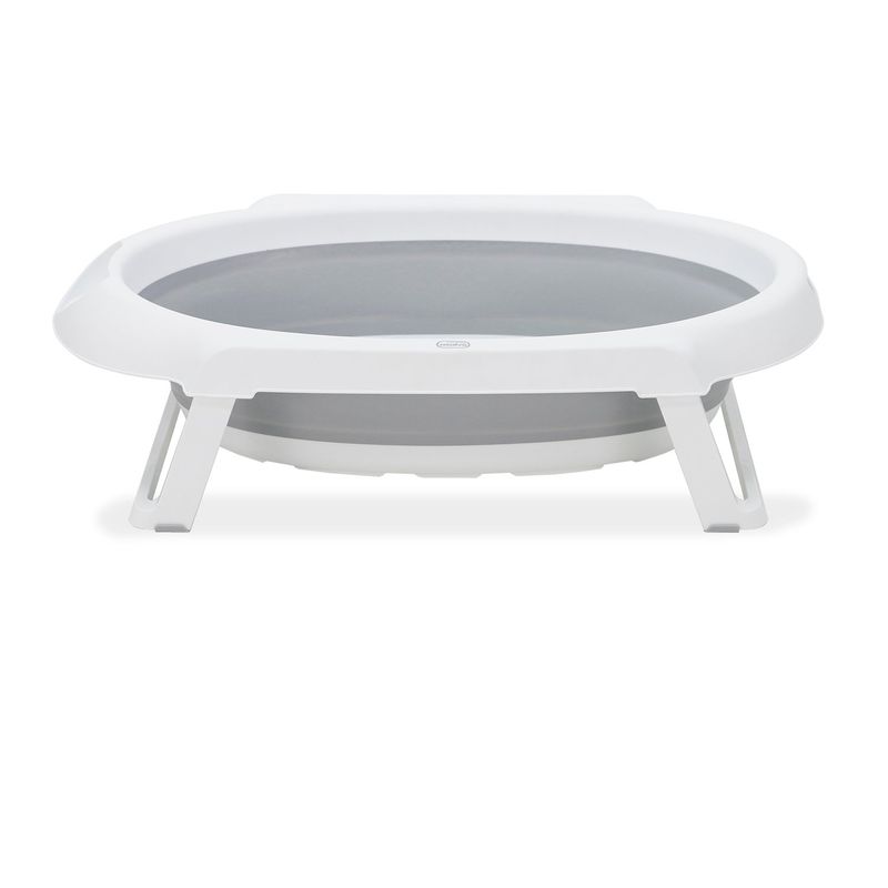 ASALVO - Bañera Para Bebe Plegable Curviflex Gris