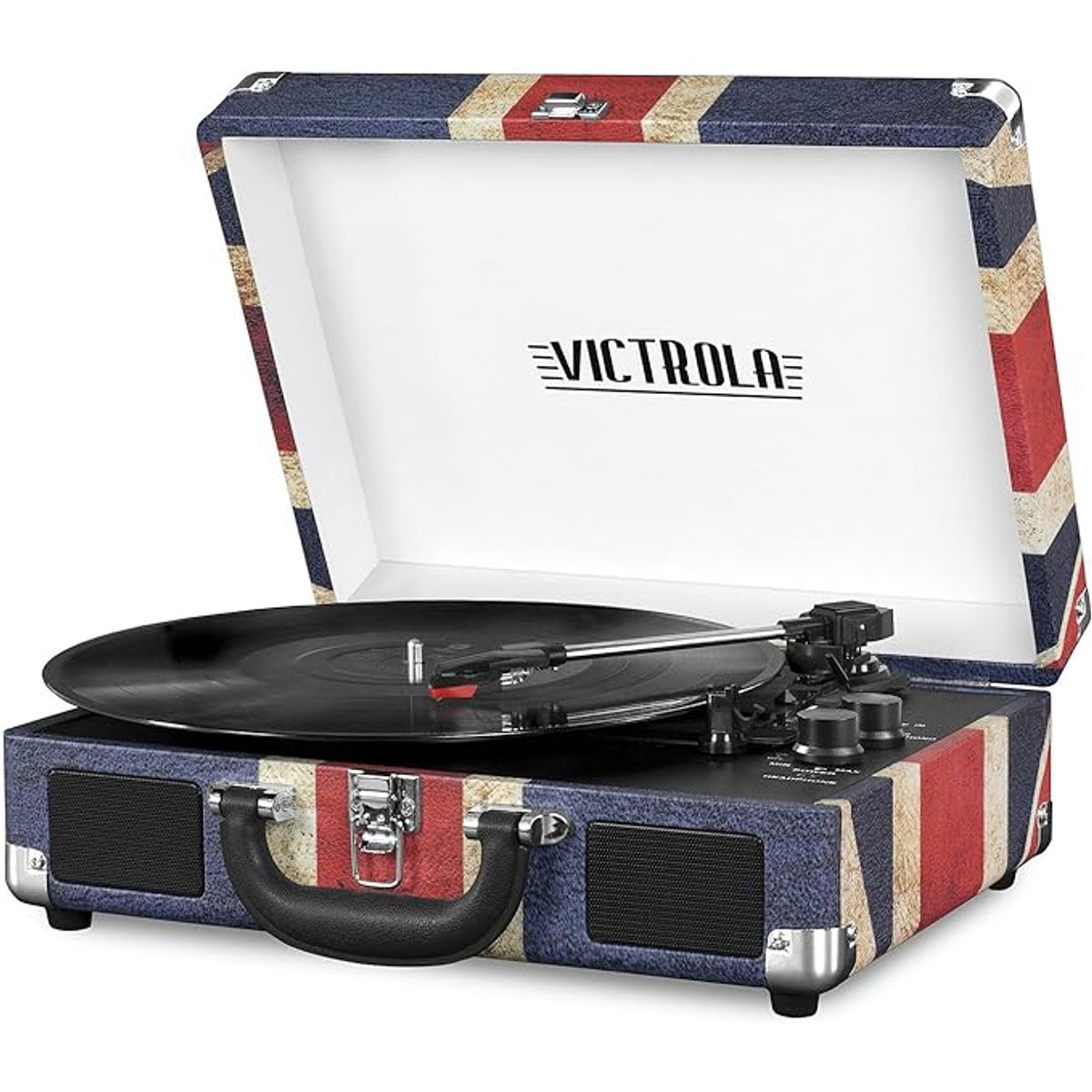 VICTROLA - Tocadiscos Tornamesa Portable Victrola + Altavoces Bluetooth