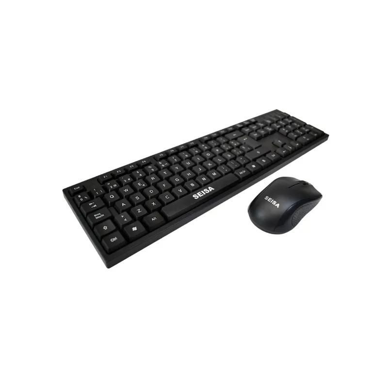 SHENGKE - Combo Teclado En Español + Mouse Optico De Cable Usb Seisa