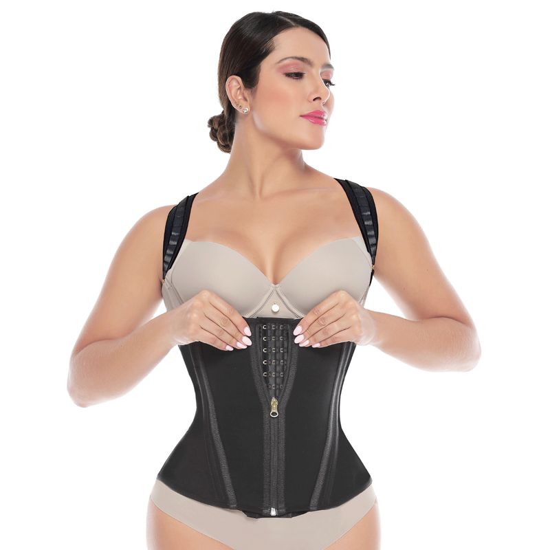 LICSY - Chaleco Cinturilla de Avispa Licsy Fit con Cremallera_.