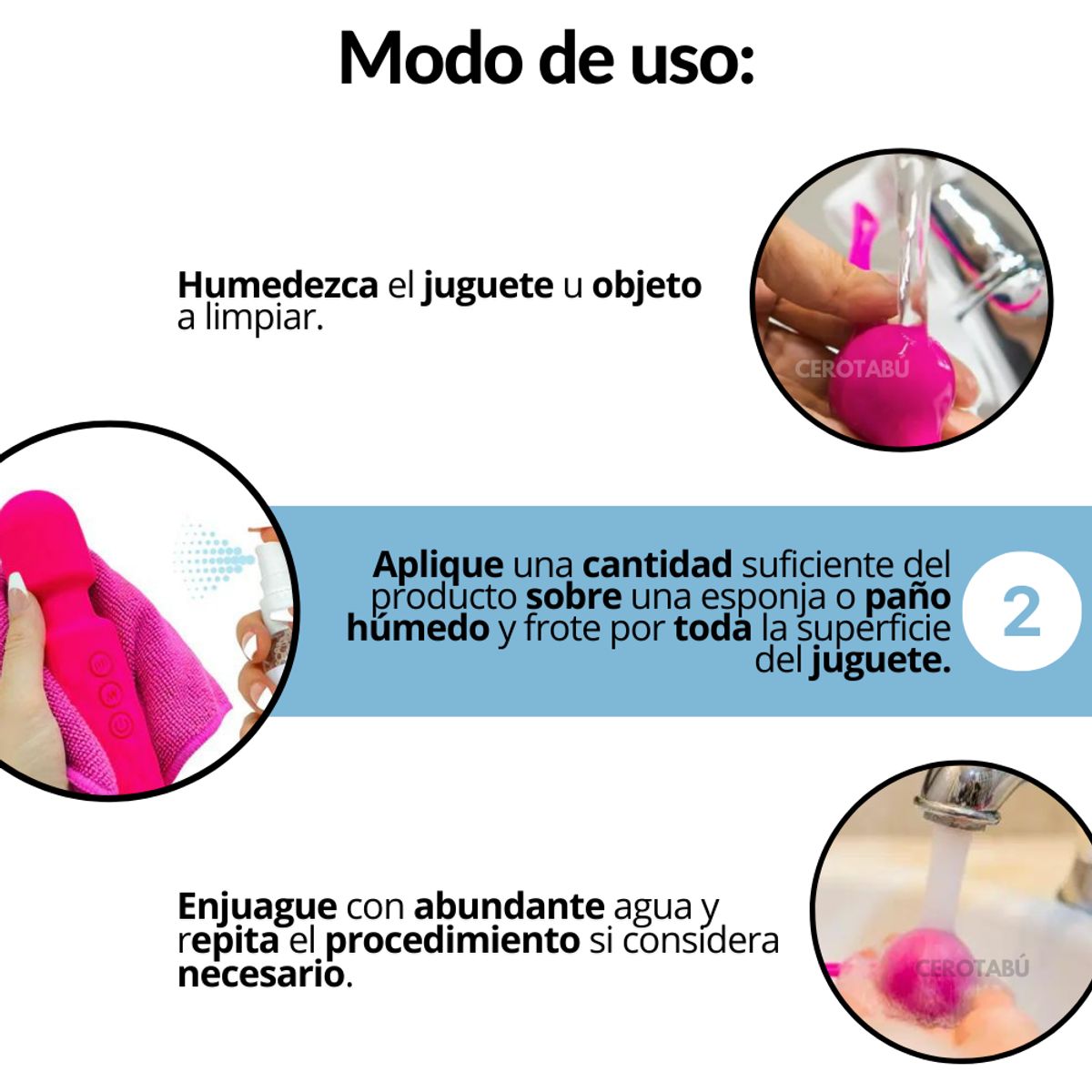 GENERICO - Limpiador Juguetes Toy Cleaner Desinfectante Vibrador Dildo