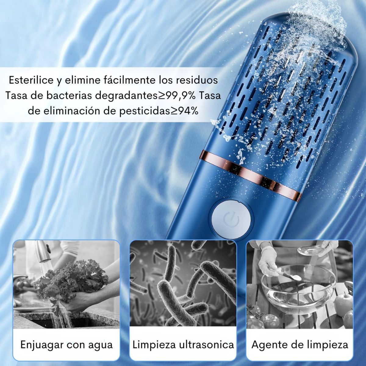 GENERICO - Filtro Purificador Para Frutas Y Verduras Elimina Bacterias