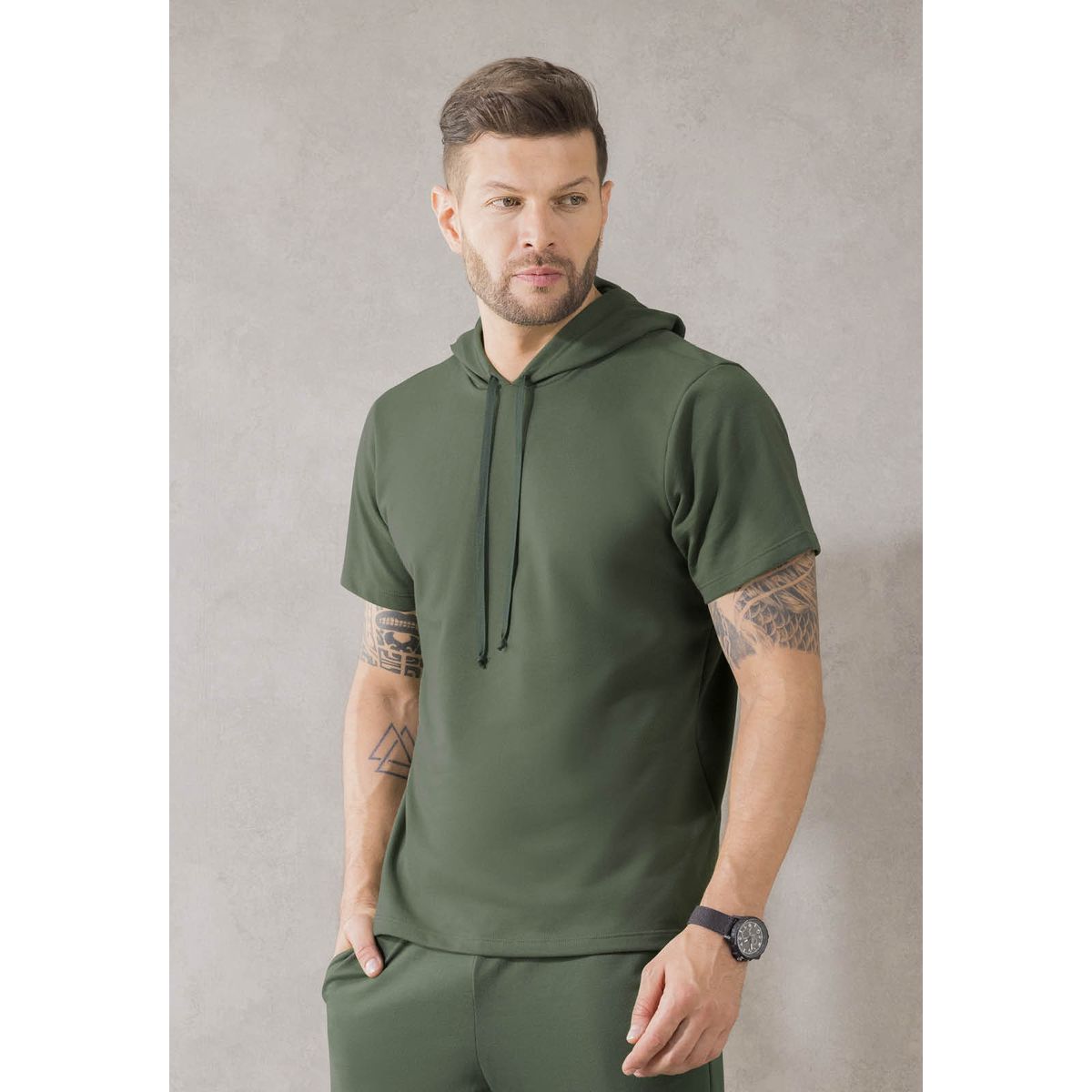MARKETING PERSONAL - Camiseta Hombre Verde Mp 1096