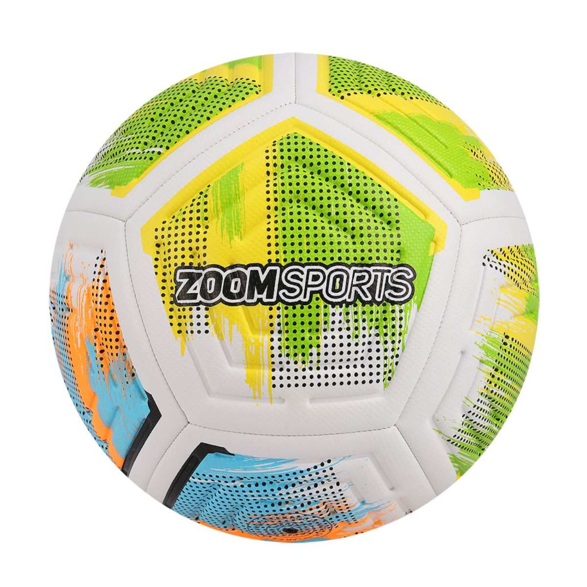 ZOOM SPORT - Balon De Futbol 12 Paneles N-5 Zoom Sports Mabuti Verde Azul