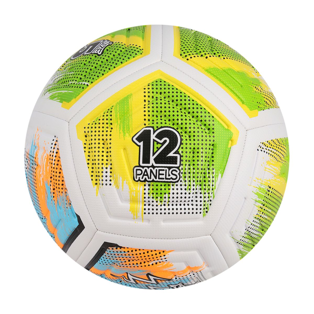 ZOOM SPORT - Balon De Futbol 12 Paneles N-5 Zoom Sports Mabuti Verde Azul