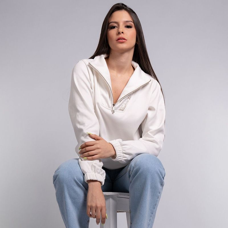 LEC LEE - Buzo mujer cuello alto Lec Lee