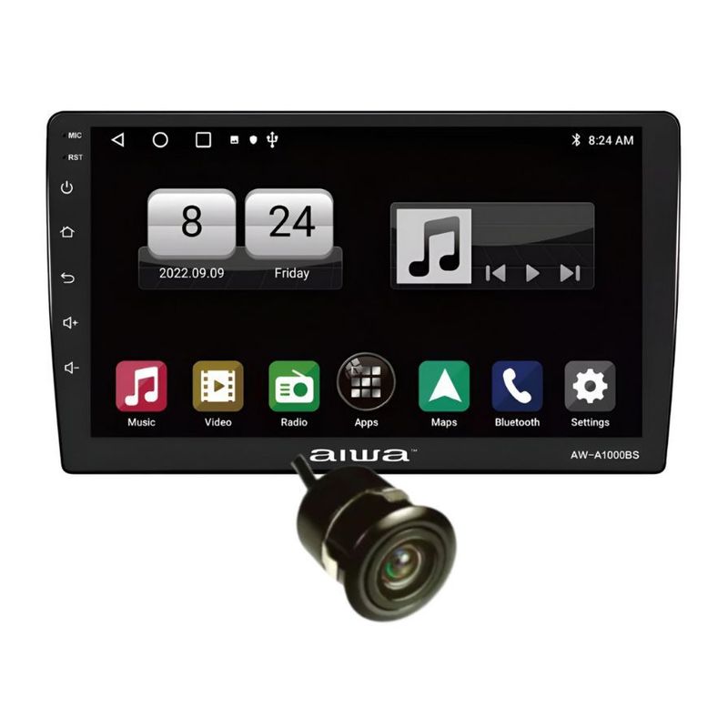 AIWA - Radio Carro 2 Din Android HD 2 + 32 Gb De 10'' QLED Aiwa AW-A1000BS