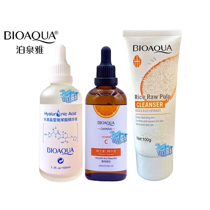 BIOAQUA - Jabon Arroz+ Kit Sueros Bioaqua