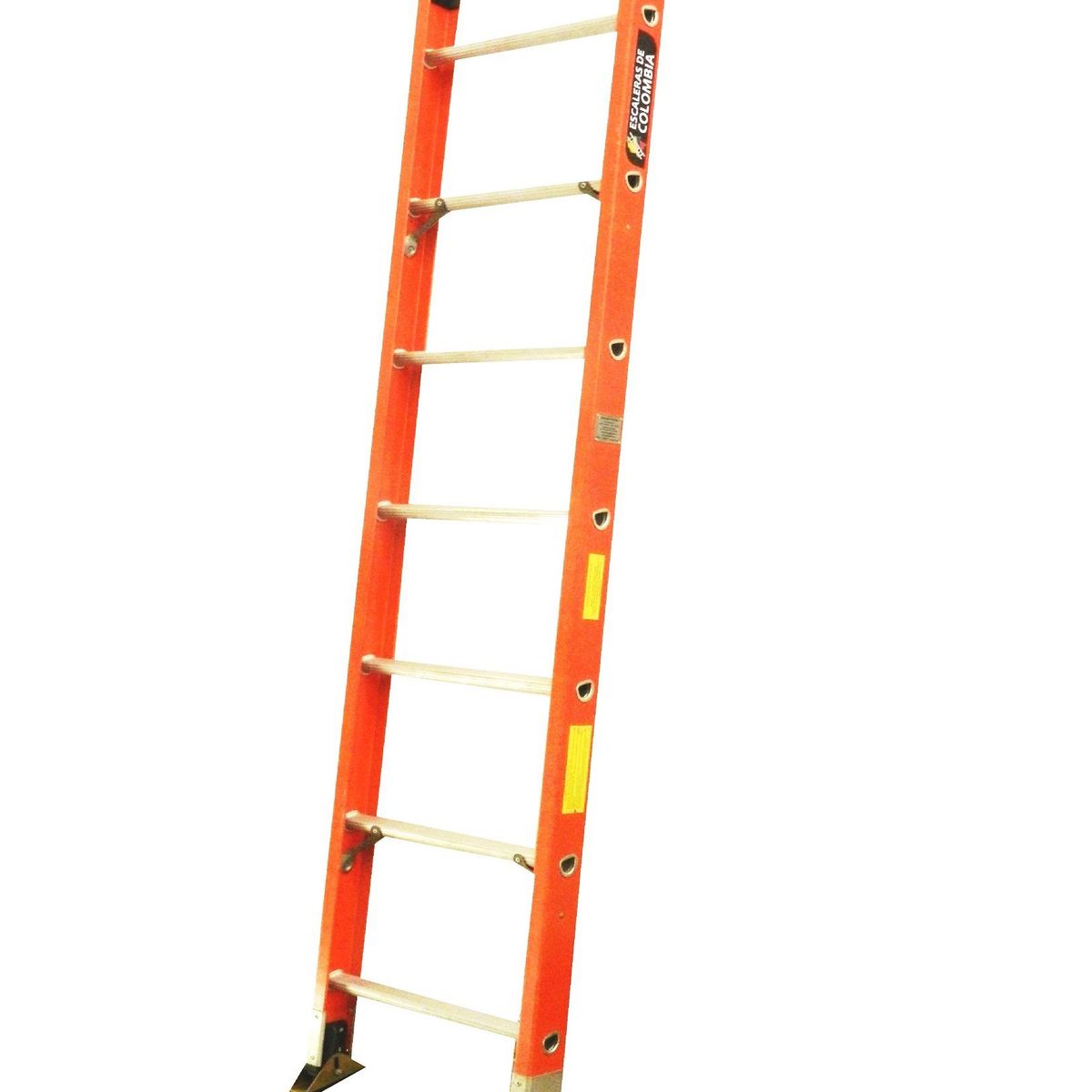 ESCALERAS DE COLOMBIA - Escalera Certificada Tipo Sencilla En Fibra De Vidrio 7 Pasos / 2.10Mts 136kg