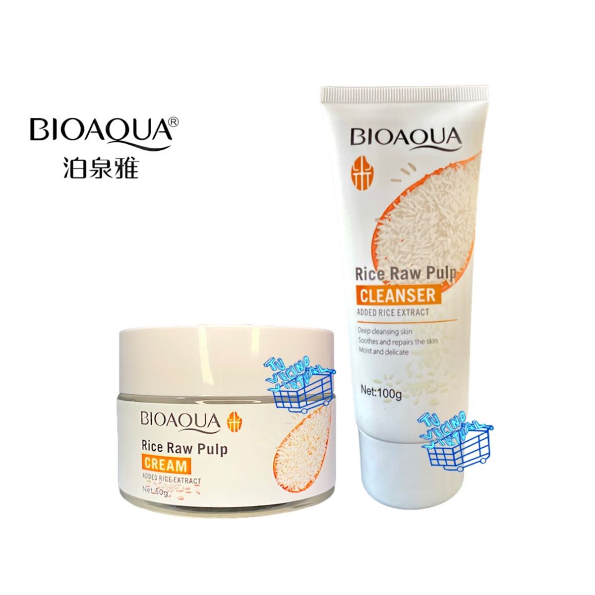 BIOAQUA - Kit X2 Bioaqua Facial De Arroz