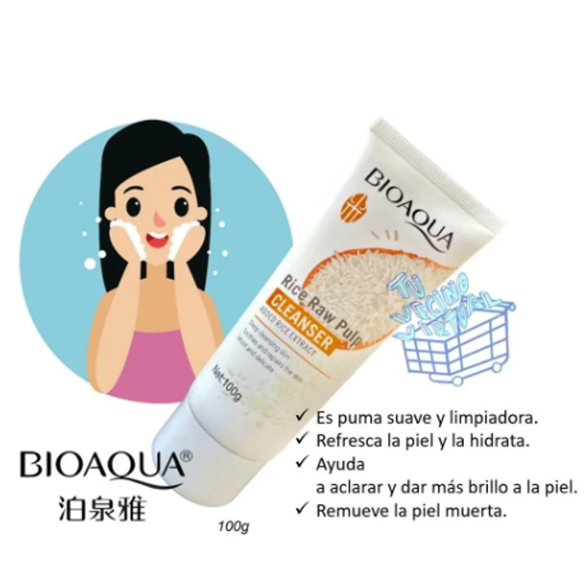 BIOAQUA - Kit X2 Bioaqua Facial De Arroz