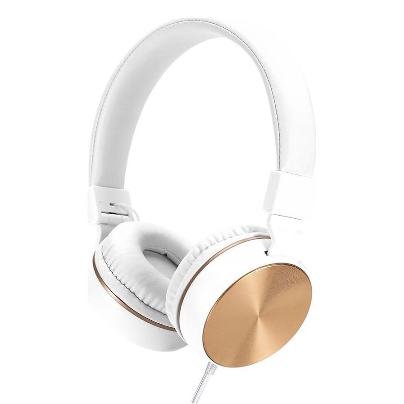 HP - Auriculares HP Plegable Con Microfono 3.5 mm HI-FI DHH-1206 Blanco