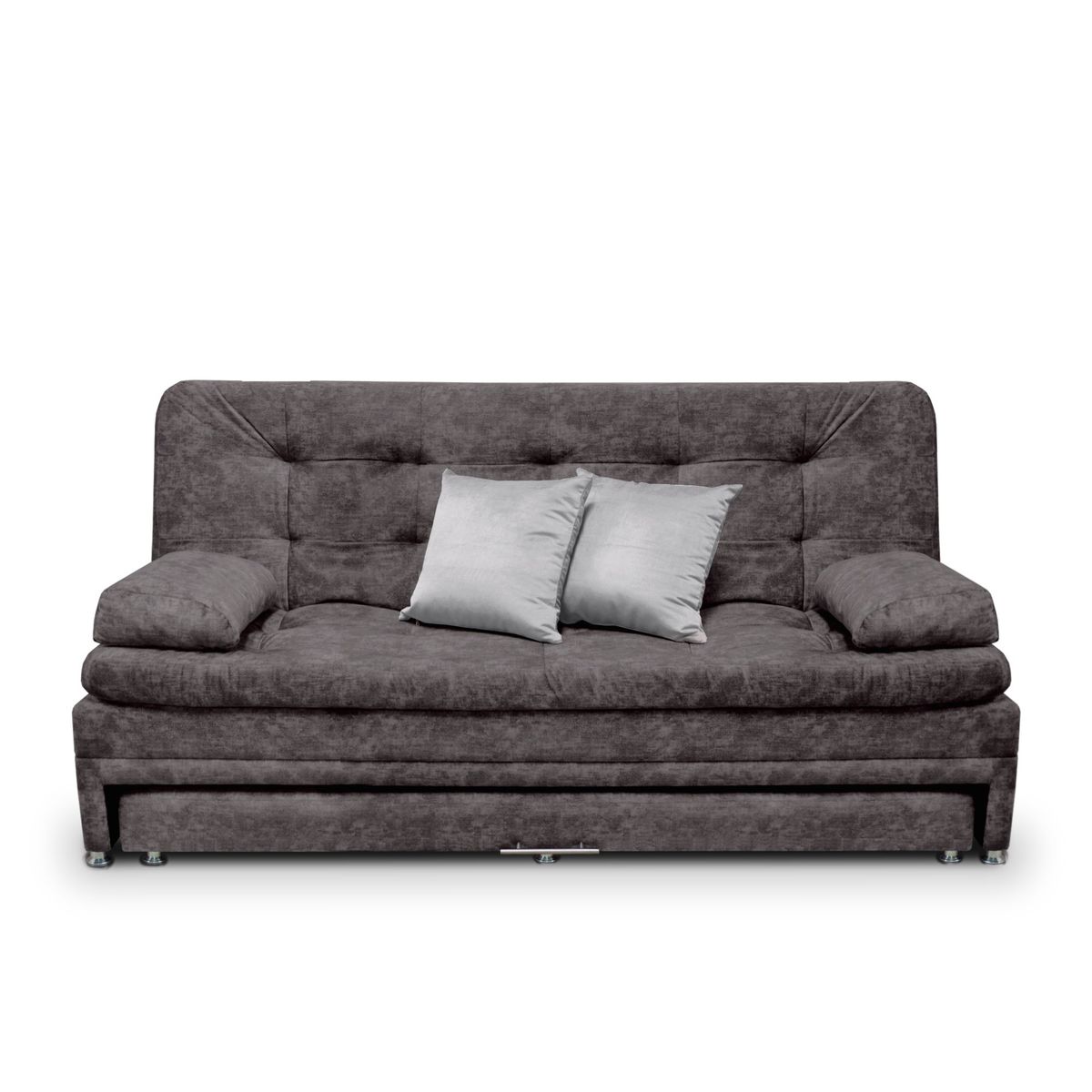 MUEBLES ONLINE - Sofa cama Tarima Nido Olsen Tela Café - Incluye Cojines