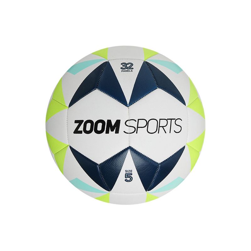 ZOOM SPORT - Balon De Futbol N°5 Mabuti Zoom Sports Verde Azul 32 Paneles
