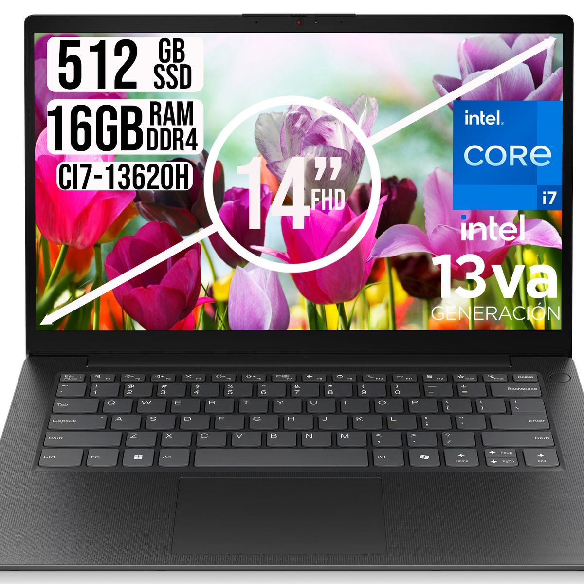 LENOVO - LENOVO V14 INTEL CORE I7-13620H SSD 512GB RAM 16GB LED 14 FULL HD