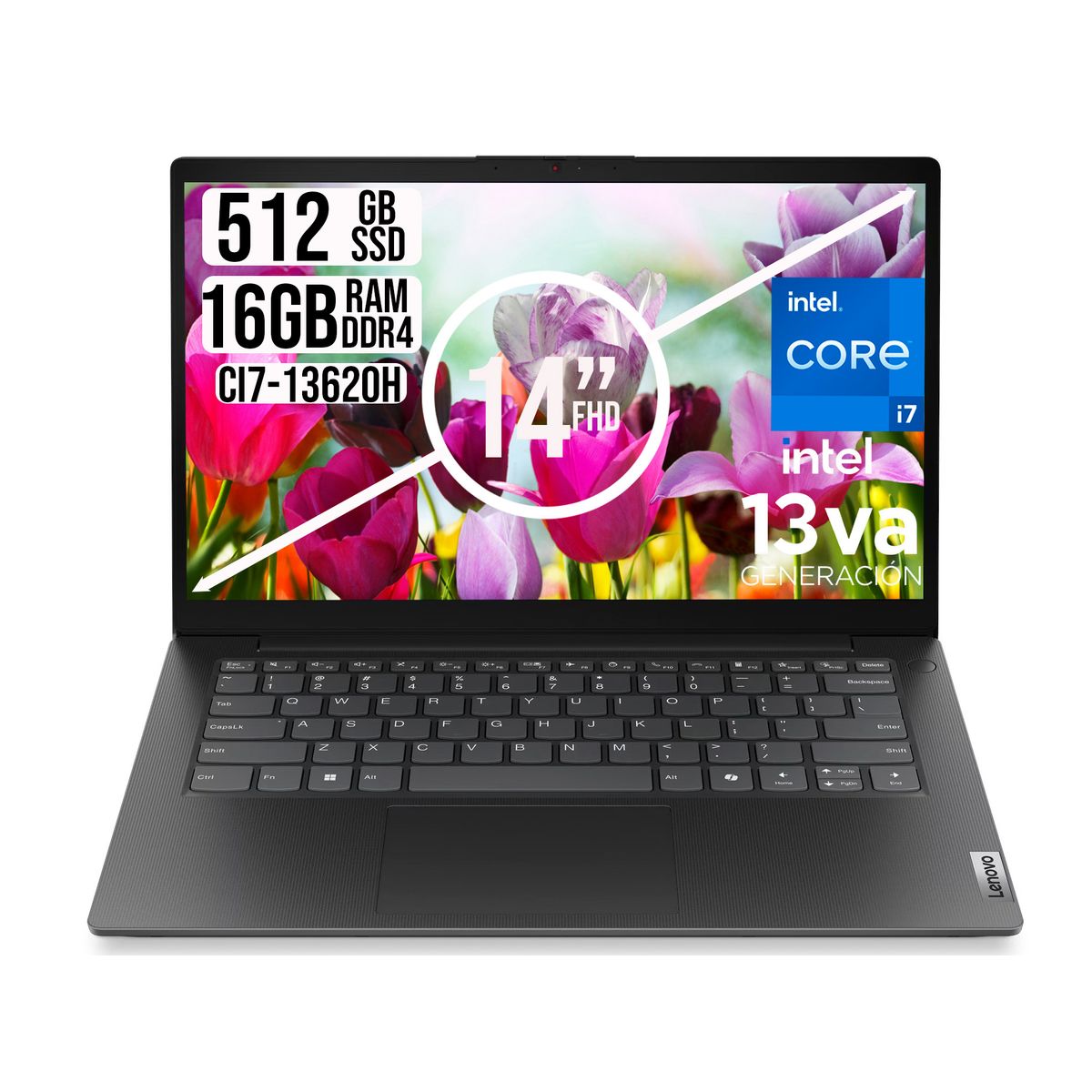 LENOVO - LENOVO V14 INTEL CORE I7-13620H SSD 512GB RAM 16GB LED 14 FULL HD