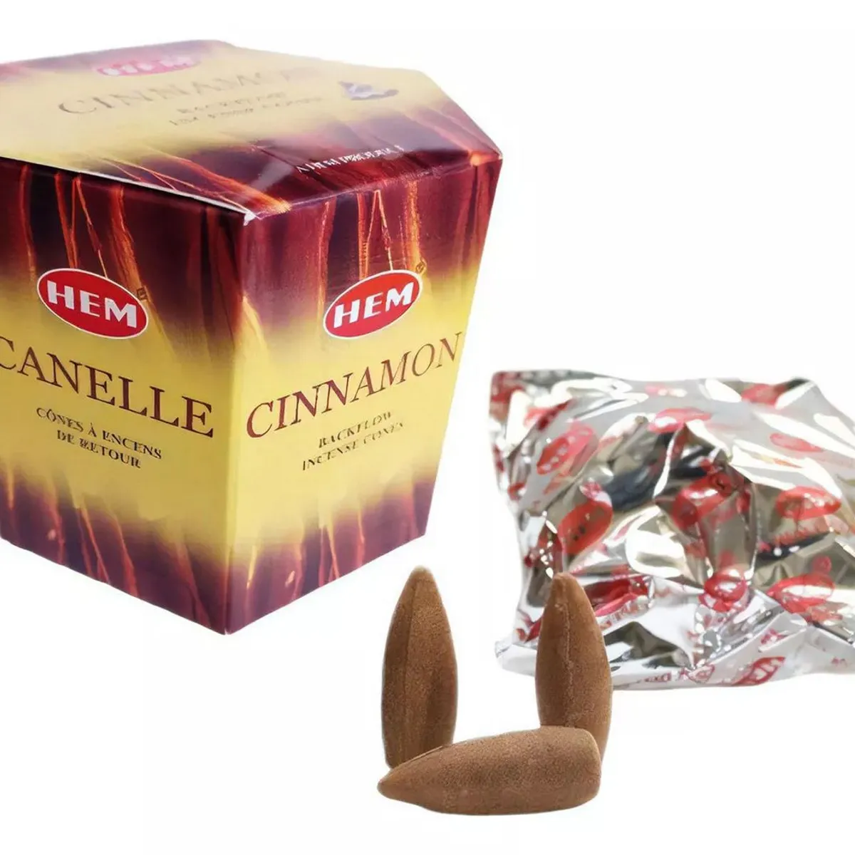 DAYOSHOP - Incienso Hem Cono De Reflujo Canela Aroma Backflow X 40 Unid